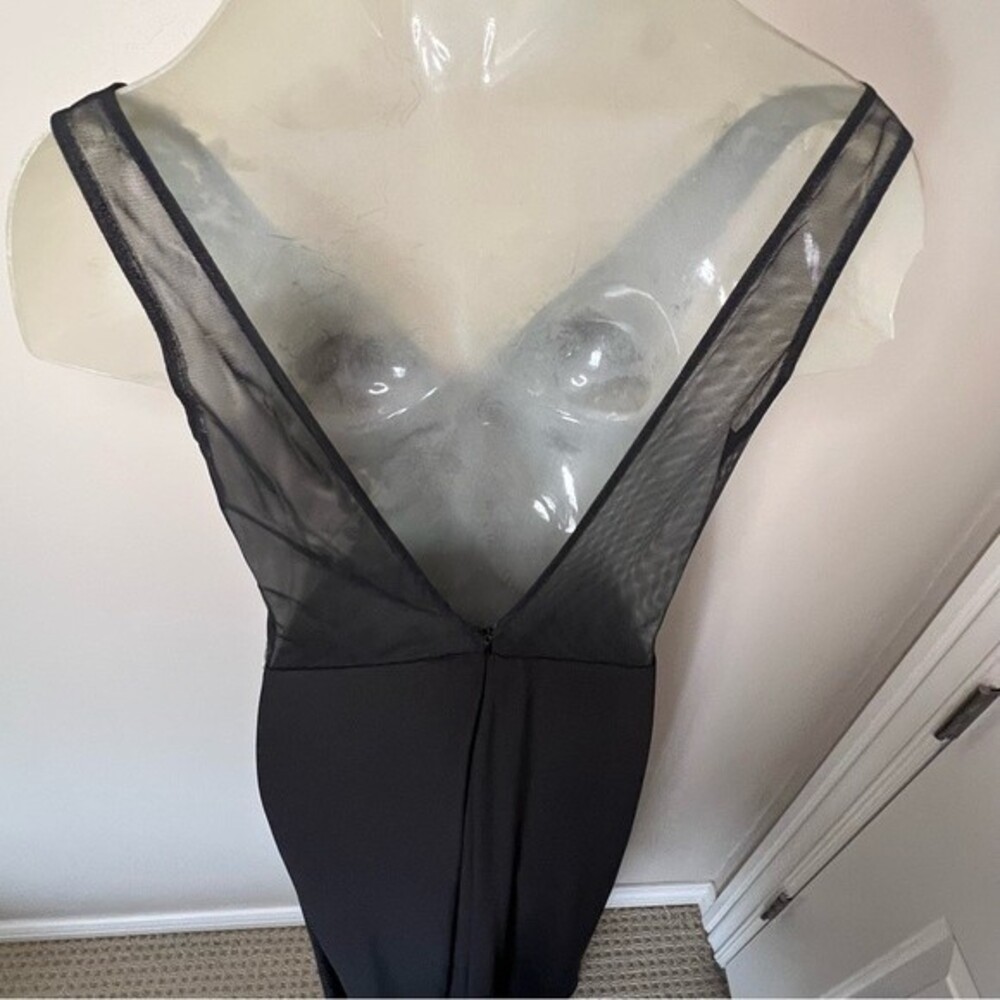 Blondie Nites by Stacy Sklar Juniors 11 Long Black & Gold‎ Long Gown Formal Prom - Picture 9 of 15